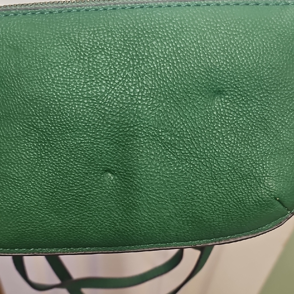Joy Susan Dark Green Leather Crossbody with Adjustable Strap - Picture 5 of 5